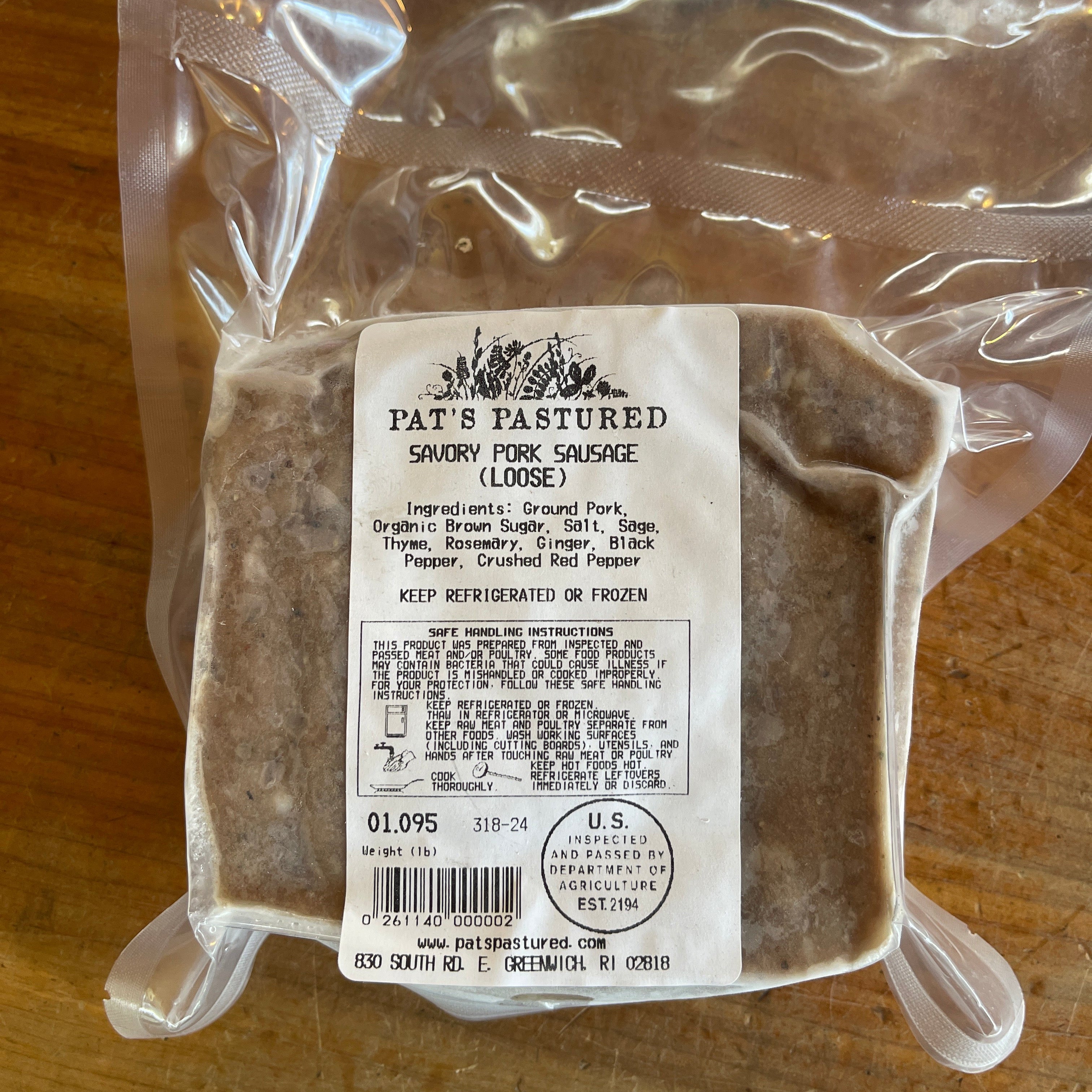 Pork Sausage, Savory