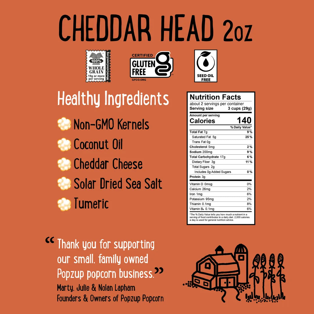 Popcorn, Cheddar Head