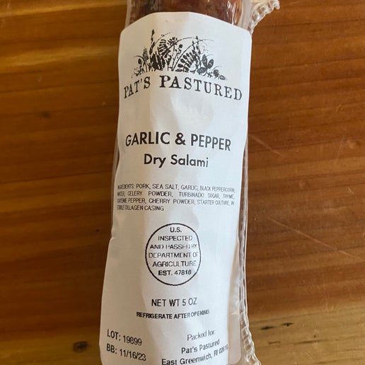 Pork Salami, Garlic + Pepper / Saucisson Sec