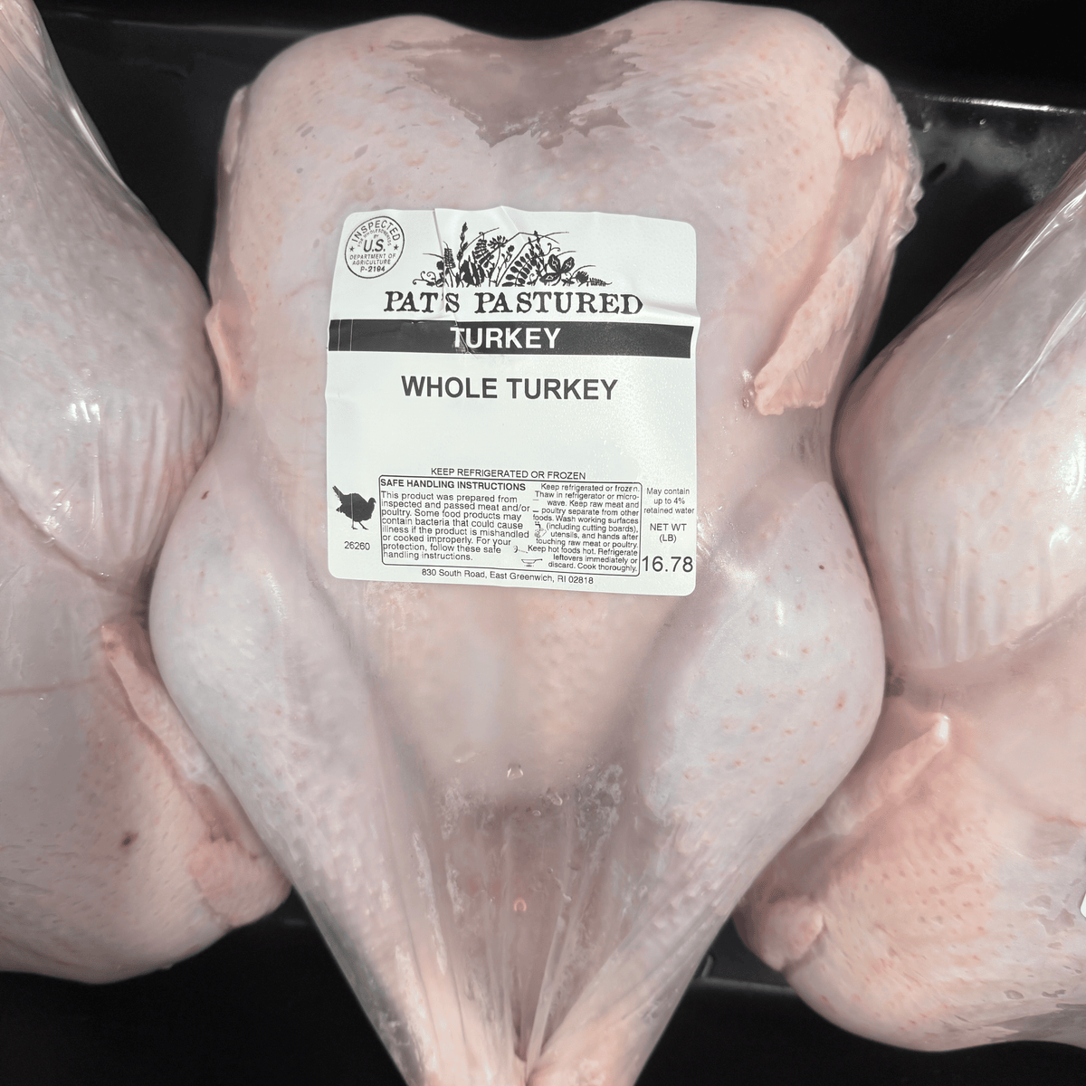 Thanksgiving Turkey Shipping Information
